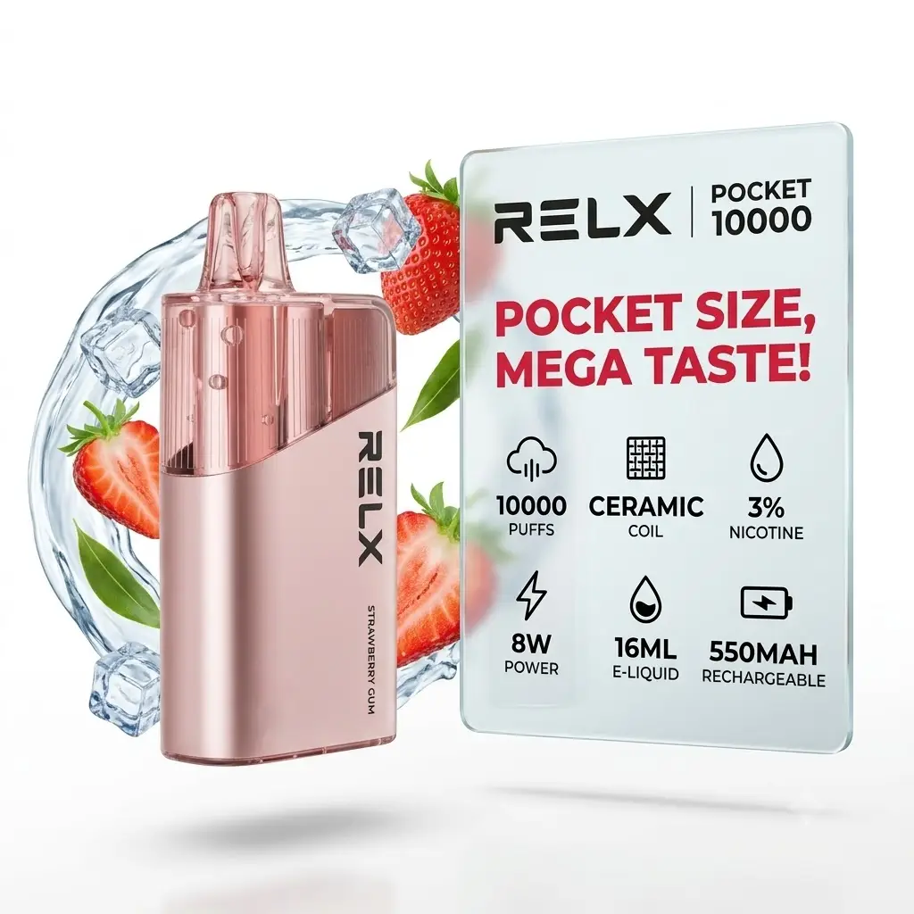 悦刻大板砖1代一次性【10000口】官方正品 RELX Pocket  陶瓷芯 稳压大雾顺滑口感