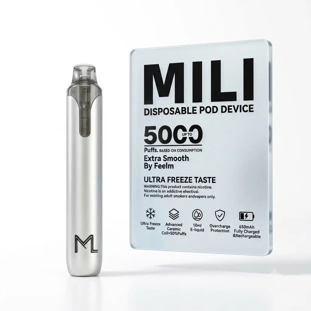 MILI 米粒 5000口一次性电子烟 10ml大容量 Feelm陶瓷芯 极冰口感